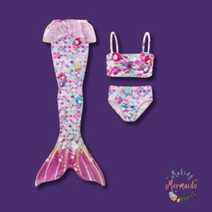 Underwater Princess Mermaid Outfit with Tail and Bikini