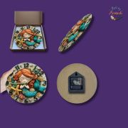 Mermaid-Themed Silent Wall Clock