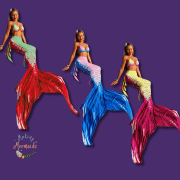 Adult Mermaid Tail set with Side Fins