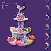 Three-Tier Mermaid Themed Cupcake Stand