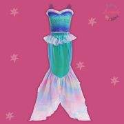 Mermaid Princess Costume Set – Mermaid skirt and tankini top