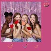 Glitter Saturated Fringe Backdrop