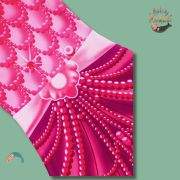 4pc Bright Cerise Mermaid Tail with Monofin
