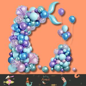 106pc Mermaid Themed Balloon Set