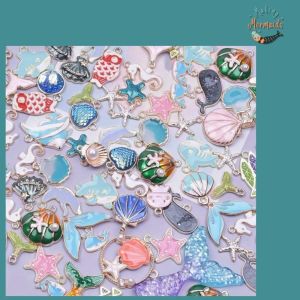 mermaid charm necklace