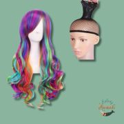 Rainbow Long Mermaid Wig