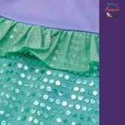 Girls’ Enchanting Sleeved Mermaid Gown