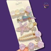 5 pcs Barrette Mermaid Hair Clips