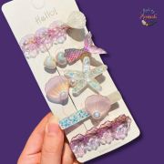 5 pcs Barrette Mermaid Hair Clips
