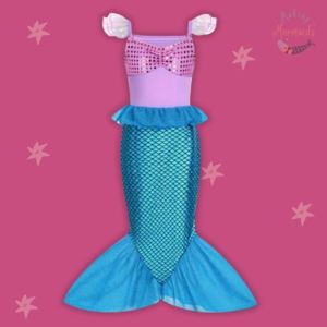 Girls’ Enchanting Sleeveless Mermaid Gown