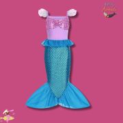 Girls’ Enchanting Sleeveless Mermaid Gown