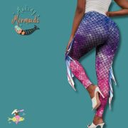 Mesmerising Mermaid Leggings with Decorative Side Fins