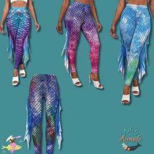 Mesmerising Mermaid Leggings with Decorative Side Fins