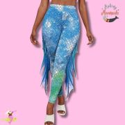 Mesmerising Mermaid Leggings with Decorative Side Fins