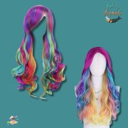 Rainbow Long Mermaid Wig