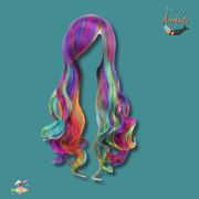 Rainbow Long Mermaid Wig