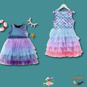 Layered Tulle Mermaid Dress