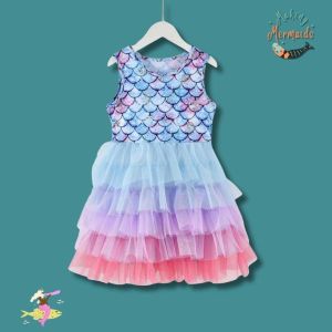 Layered Tulle Mermaid Dress