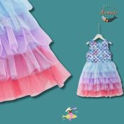 Layered Tulle Mermaid Dress