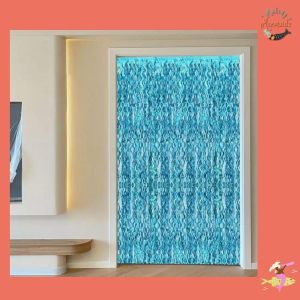 Blue Waves Long Fringe Backdrop