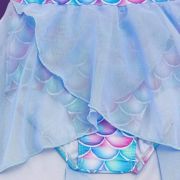 Young Girls One-Piece Mermaid Swimsuit with Skirt