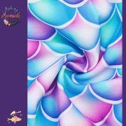 Young Girls One-Piece Mermaid Swimsuit with Skirt