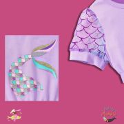 Young Girls Fancy Mermaid Dress with Bow