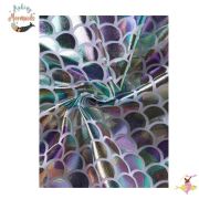 Young Girls Long-Sleeved Rainbow Mermaid Dress