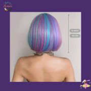 Multicoloured Short Bob Mermaid Wig