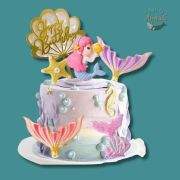 Mermaid themed Cake Decoration Set