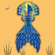 Aurora-reef performance mermaid tail