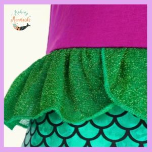 Shimmerfin Mermaid Costume Dress – Pink & Emerald Fantasy Gown
