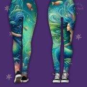 Sea Oracle Mermaid Leggings – Keeper of Ocean Dreams