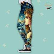 Ocean Crown Mermaid Leggings – Guardian of the Tides