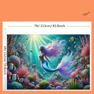 Enchanted Reef Mermaid Party Backdrop – Underwater Dream Scene