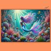 Enchanted Reef Mermaid Party Backdrop – Underwater Dream Scene