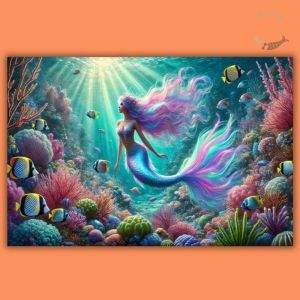 Enchanted Reef Mermaid Party Backdrop – Underwater Dream Scene