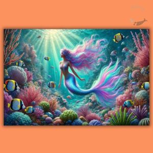 Enchanted Reef Mermaid Party Backdrop – Underwater Dream Scene