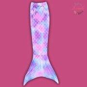 Pastel Dream Mermaid Tail & Bikini Set – Soft Rainbow Magic