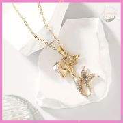 Floating Mermaid Pendant Necklace