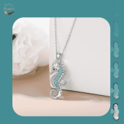 Jewel Encrusted Seahorse Pendant